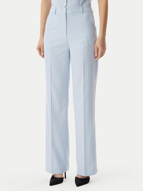 Morgan Pantaloni din material 261-PTYA.F Albastru deschis Regular Fit