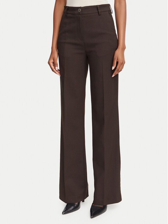 Morgan Pantaloni din material 262-PCHOC.F Maro închis Straight Fit