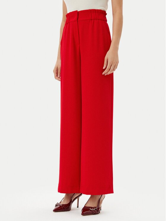 Morgan Pantaloni palazzo 242-PBIRD Roșu Wide Leg