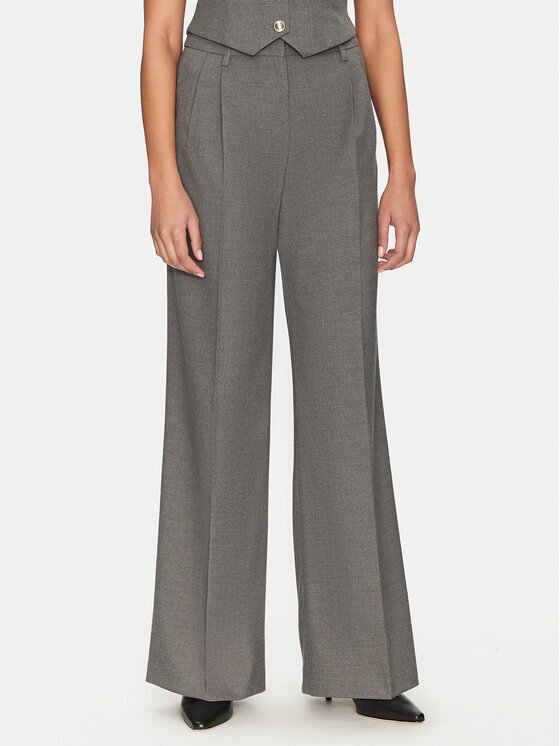 Morgan Pantaloni palazzo 251-PANIS.F Gri Wide Leg