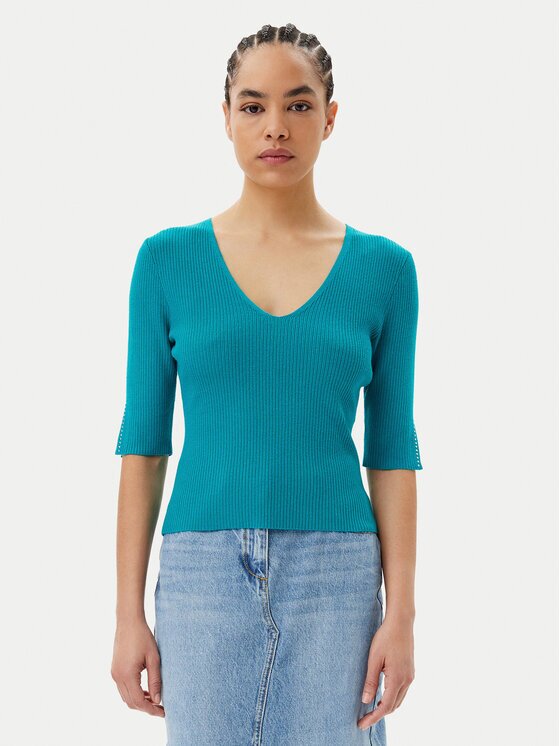Morgan Pulover 251-MCHAMPI Verde Slim Fit