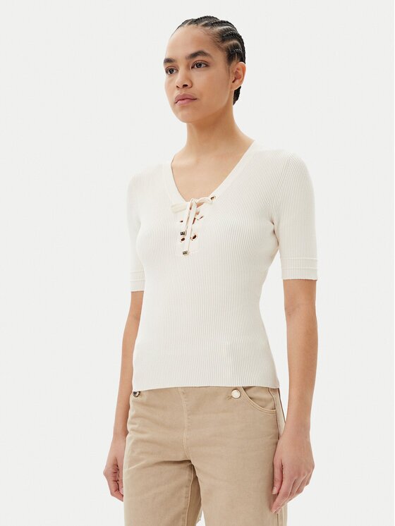 Morgan Pulover 251-MFEMI Bej Slim Fit