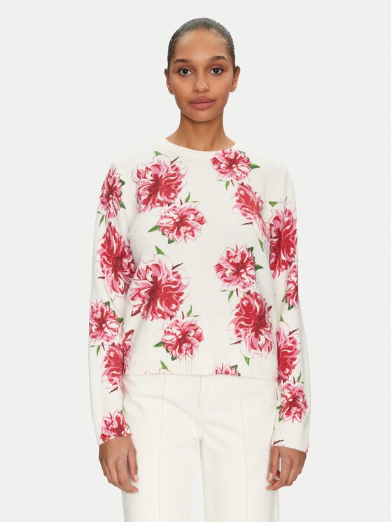 Morgan Pulover 251-MFLOWER Écru Regular Fit