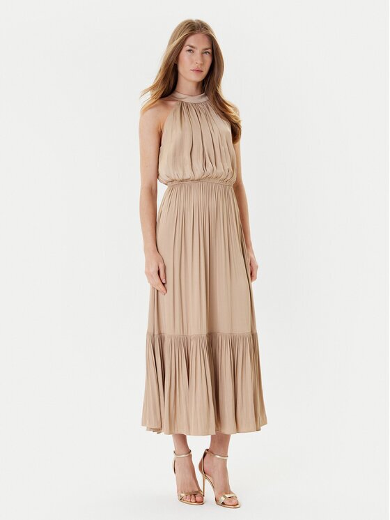 Morgan Rochie cocktail 222-RAMAGE Bej Regular Fit