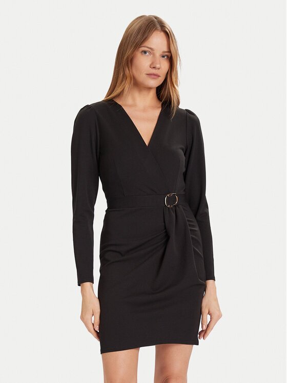 Morgan Rochie cocktail 242-RJIMY Negru Slim Fit