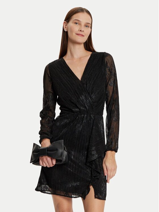 Morgan Rochie cocktail 242-RNOYA.F Negru Slim Fit