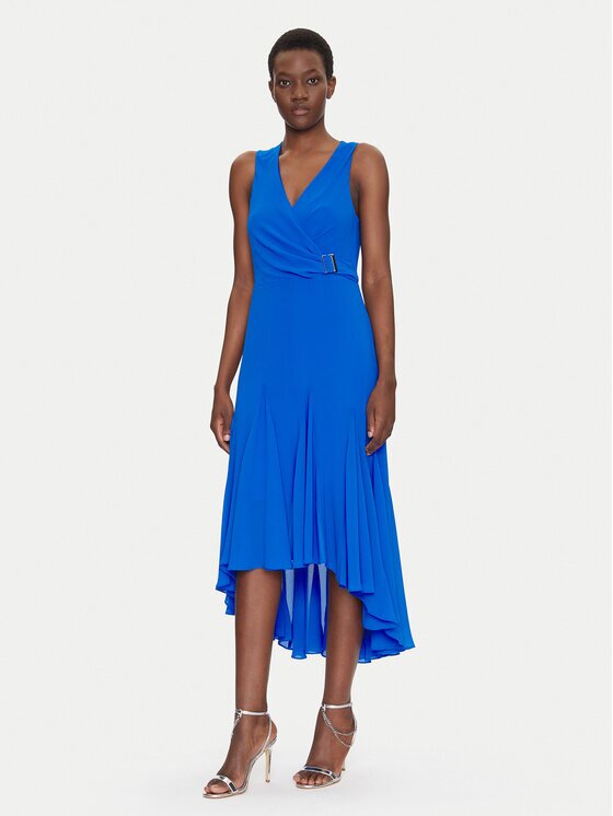 Morgan Rochie cocktail 251-REEL Albastru Regular Fit