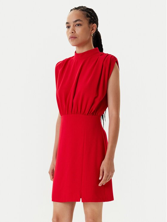 Morgan Rochie cocktail 251-RESTY.F Roșu Slim Fit