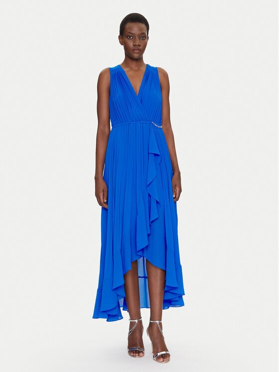 Morgan Rochie cocktail 251-ROSYTA M Albastru Regular Fit