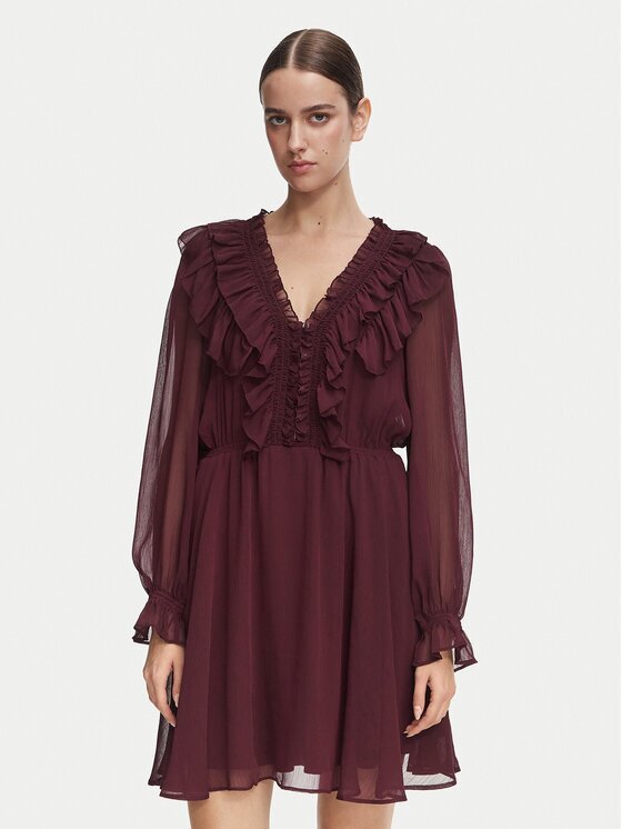 Morgan Rochie cocktail 252-RCATHY Vișiniu Regular Fit