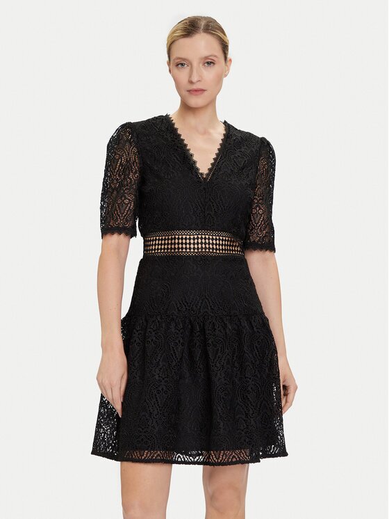 Morgan Rochie cocktail 252-RJULE Negru Regular Fit