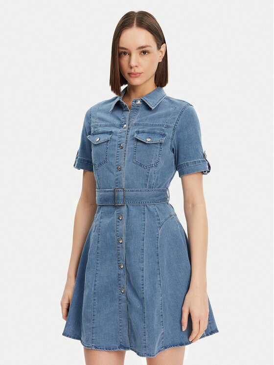 Morgan Rochie de blugi 241-RIXES Albastru Regular Fit