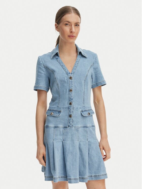 Morgan Rochie de blugi 251-RTALA Albastru Slim Fit