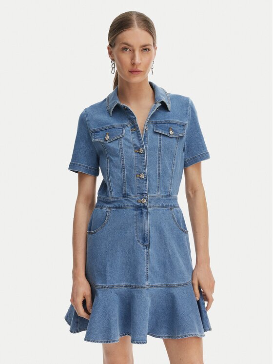 Morgan Rochie de blugi 261-RIGHT Albastru Slim Fit