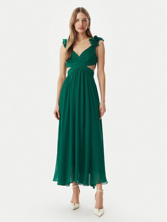 Morgan Rochie de seară 251-RISSAL Verde Regular Fit