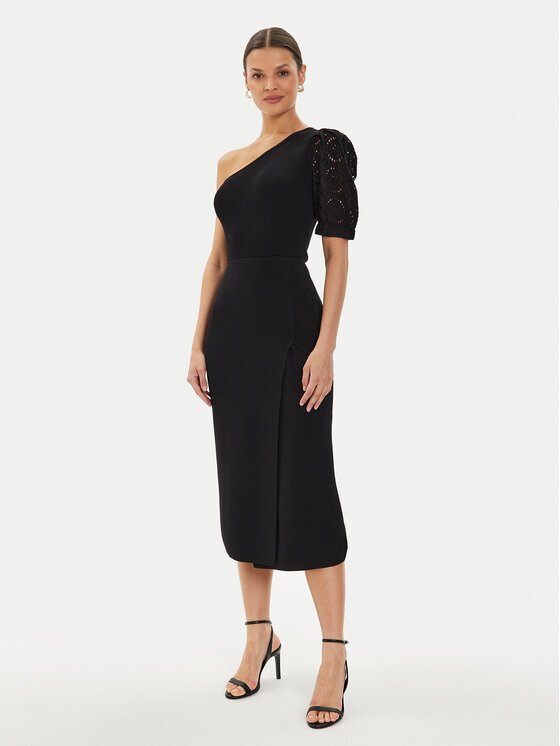 Morgan Rochie de vară 241-RMABELA Negru Slim Fit