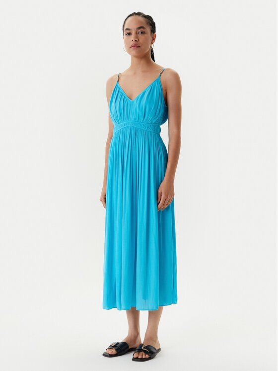 Morgan Rochie de vară 251-ROIYA Turcoaz Loose Fit