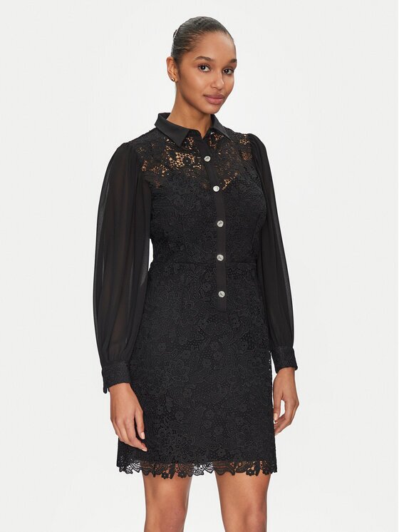 Morgan Rochie de zi 251-RISLO Negru Regular Fit