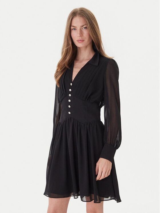 Morgan Rochie de zi 251-ROPLIS Negru Loose Fit