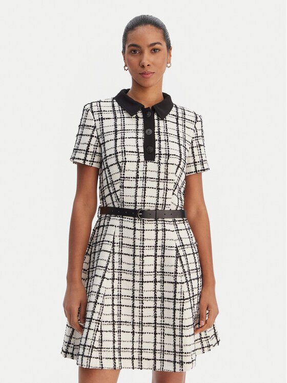 Morgan Rochie tricotată 261-RNOLIA Écru Slim Fit