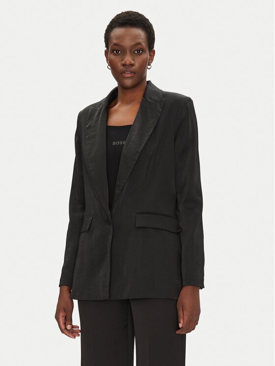 Morgan Sacou 251-VTEO.F M Negru Slim Fit