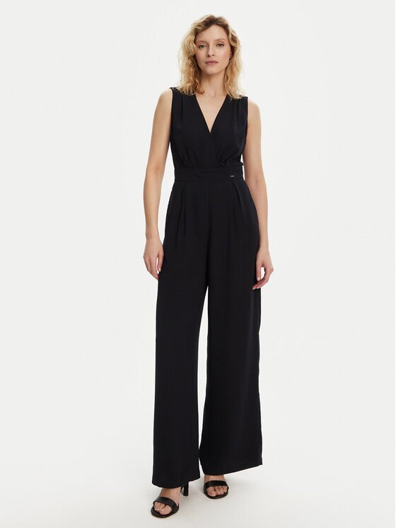 Morgan Salopetă 241-POEMA Bleumarin Wide Leg