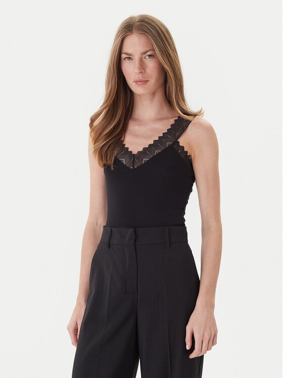 Morgan Top 242-DNAE Negru Slim Fit