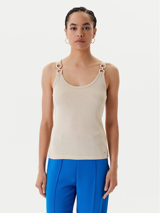 Morgan Top 251-DIDONI Bej Slim Fit