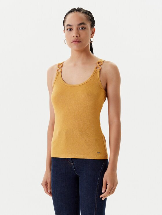 Morgan Top 251-DIDONI Galben Slim Fit