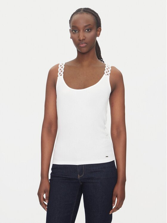 Morgan Top 251-DOUBI Alb Slim Fit
