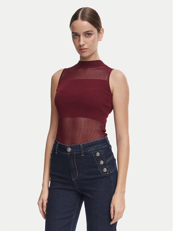 Morgan Top 252-MJULIE Vișiniu Slim Fit