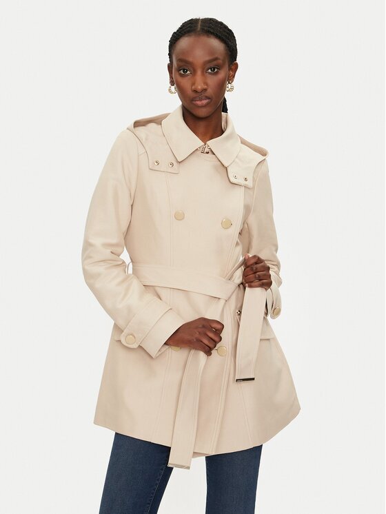 Morgan Trench 241-GLADIA Bej Slim Fit