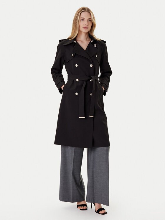 Morgan Trench 242-GTRENCH Negru Regular Fit