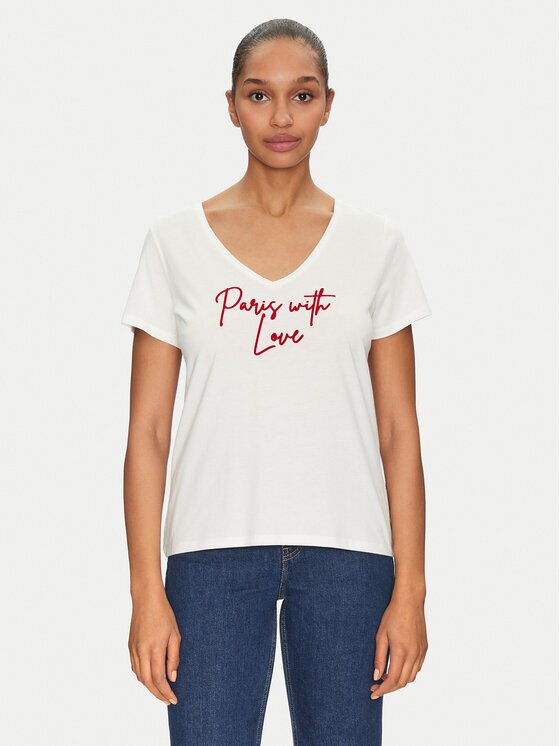 Morgan Tricou 251-DSAILOR Alb Relaxed Fit