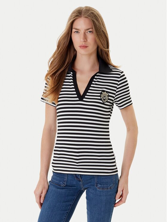 Morgan Tricou polo 252-DINATA Negru Regular Fit