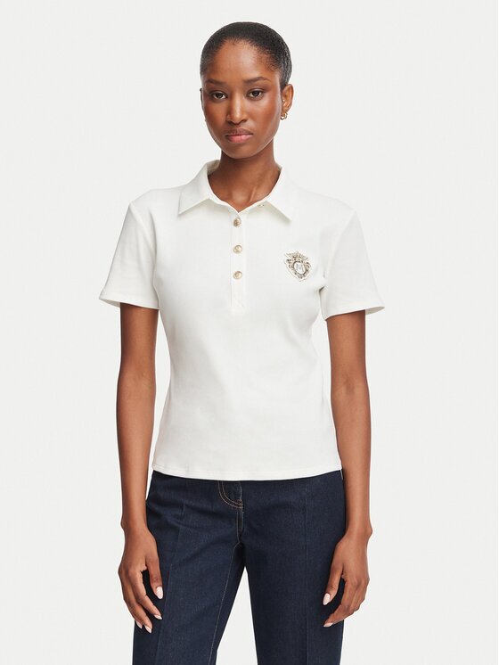Morgan Tricou polo 252-DPOLLA Alb Slim Fit