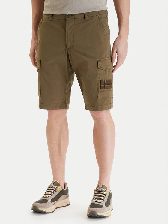 Napapijri Pantalon scurți din material N-Horton NP0A4HOS Regular Fit