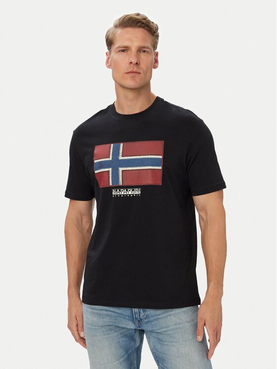 Napapijri Tricou S-Flag Tiki Ss NP0A8A6I9411 Regular Fit