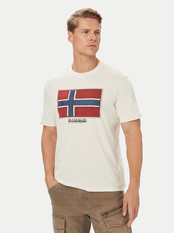 Napapijri Tricou S-Flag Tiki Ss NP0A8A6IN1A1 Regular Fit