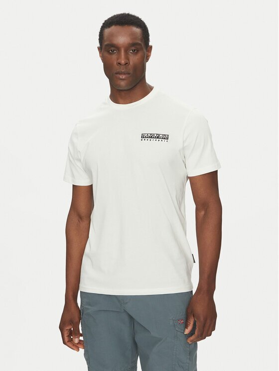 Napapijri Tricou S-Vignoni NP0A4ILX Écru Regular Fit
