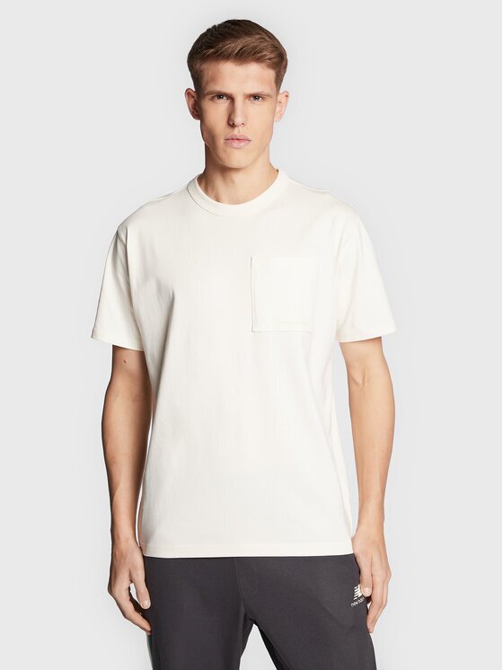 New Balance Tricou MT23567 Écru Relaxed Fit