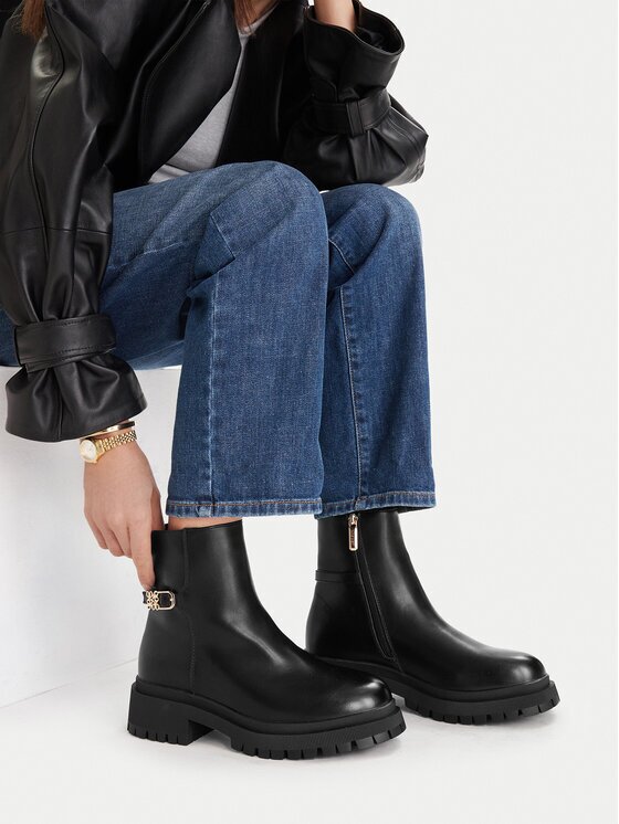 NINE WEST Botine CEO-LAYLA-01 Negru