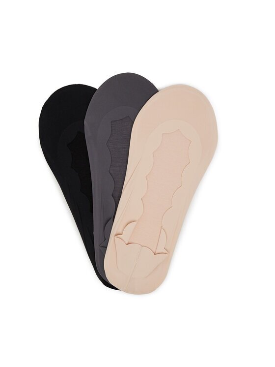 NINE WEST Șosete joase LA_NW_4WB_009_SS25 (3-PACK) BKACK/MIX Colorat