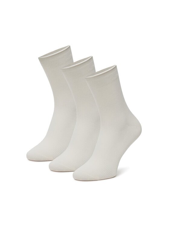 NINE WEST Șosete lungi BR_NW_01_Z_SS25 (3 PACK) Alb