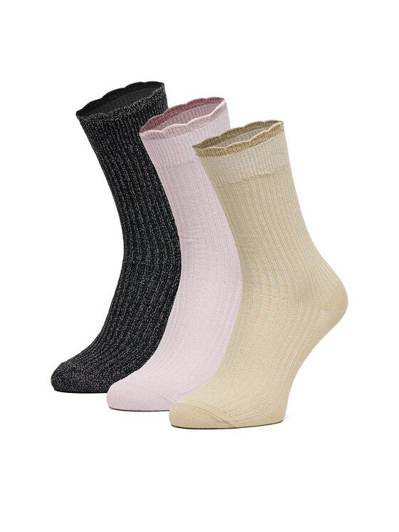 NINE WEST Șosete lungi CEO_AS_NW_07_W_AW25 (3 PACK) mix Roz
