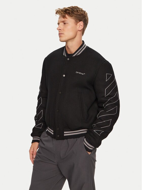 OFF-WHITE Geacă bomber OMEA315S23FAB0011008 Regular Fit