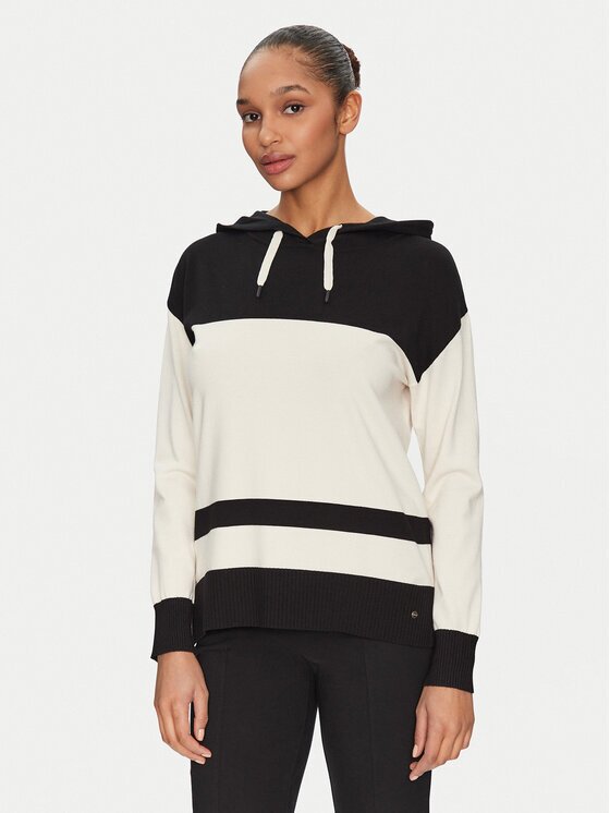 Olsen Pulover 11004535 Écru Regular Fit