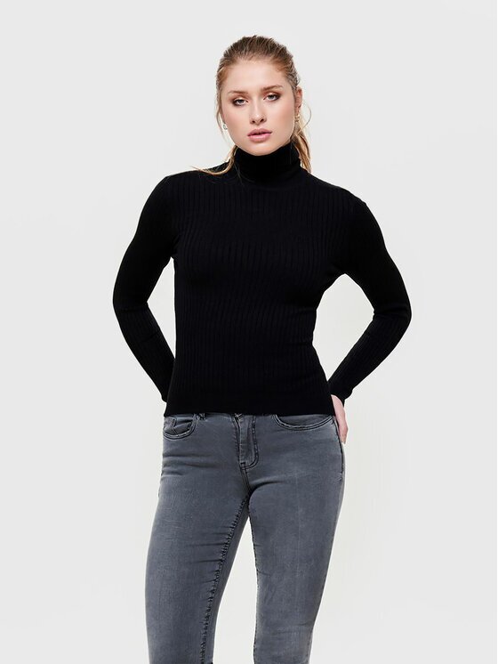 Only Bluză cu gât Karol 15165075 Slim Fit