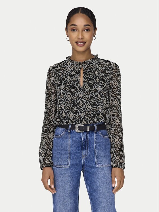 Only Bluză Ditsy 15229700 Regular Fit