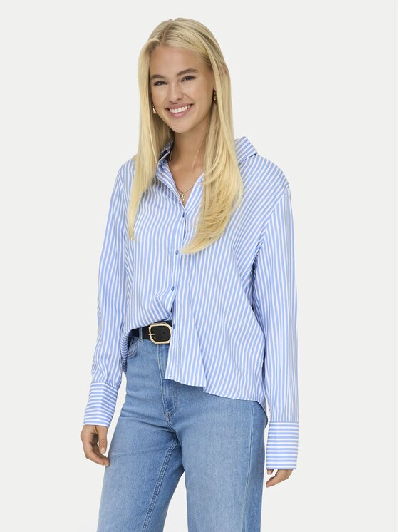 Only Cămașă Berit 15320243 Albastru celest Regular Fit